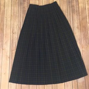 Plaid vintage long skirt SUSAN BRISTOL